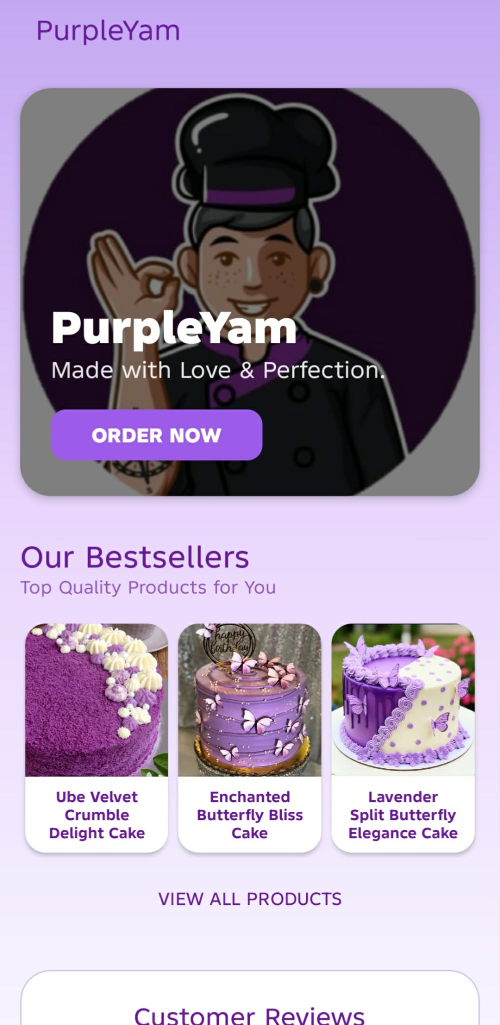 PurpleYum app preview